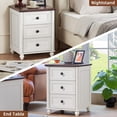 thumbnail image 3 of Joaxswe 4-Piece Bedroom Furniture Set, Nightstand with 3 Drawers, Tall 6-Drawer and Wide 7-Drawer Dresser with Anti-Tip Safety - White, 3 of 8