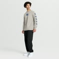 thumbnail image 3 of Men's Fanatics Cream New York Knicks Crossover Collection Ball Screen Action Premium Long Sleeve T-Shirt, 3 of 5