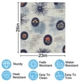 thumbnail image 2 of Floral fabric design textile pattern Dishwasher Magnet Cover Decorative Sticker for Home Cabinet Kitchen 23" x26", 2 of 5