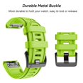 thumbnail image 4 of Correa de reloj NotoCity compatible con Fenix 6S de 20 mm, color verde, 4 of 7