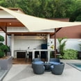 thumbnail image 2 of Triangle Sun Shade Sail Canopy Awning Cloth - UV Blockage, Water & Air Permeable, Outdoor Patio Garden Backyard, 2 of 6