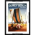 thumbnail image 5 of Art.com Dewey Beach, Delaware - Beach Chair and Ball Art Print by Lantern Press, Black Frame Wall Art, 17" x 23", 5 of 5
