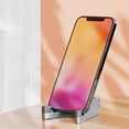 thumbnail image 2 of Ergonomic Aluminum Phone Stand Adjustable Angle Antislip Base Desktop Phone Holder for 4-12Inch Mobile Screens, 2 of 10