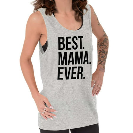 Brisco Brands Best Mama Ever Mothers Day Mom Tank Top T-Shirt For