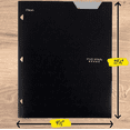 thumbnail image 4 of Five Star Plastic Folder 2-Pocket Stay-Put 3-Hole Punched, 11.75" x 9.5", Black, 4 of 4