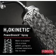 thumbnail image 4 of Delta 52638-20-PK 5 Setting Contemporary H2OKinetic Showerhead, Chrome, 4 of 6