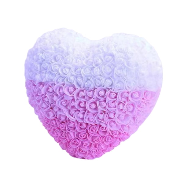 Rosa de corazón, flor creativa para San Valentín, rosas preservadas, regalos para San Valentín Degradado de color