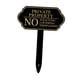 thumbnail image 2 of Señal de no solicitar para casa con estaca, propiedad privada, advertencia de no intrusión, señal de merodear para negocio, jardín trasero, 2 of 9