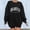 Black, variant on Oversized Sweatshirts for Women Long Sleeve Basic Y2K Pullover Crewneck Los Angeles Print Comfy Lightweight Tops