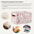 thumbnail image 6 of Coolnut Valentine's Day Flowers Storage Basket with Handles Collapsible Storage Bins Canvas Fabric Storage Organizer for Shelves Closet Bedroom Living Room 2Pack Decor Gifts, 6 of 7