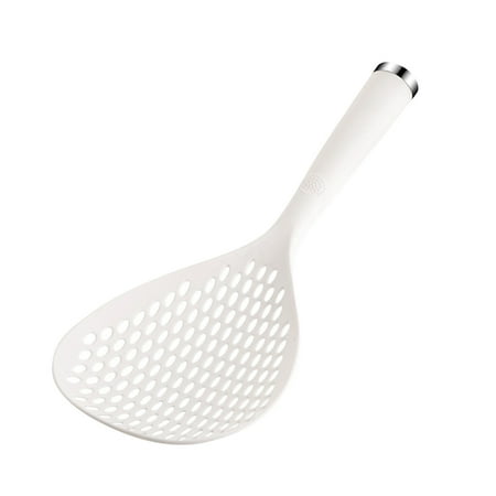 

Vikakiooze clearance under $10 Skimmer Slotted Spoon - Can Stand Food Grade Filter Spoon with Comfort Handle and Hanging Holes Strainer Skimmer for Kitchen Cooking Draining and Frying