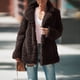 thumbnail image 1 of Puntoco Mujer Moda Otoño Invierno Color sólido Manga larga Chaqueta de punto de felpa Tops Rollbacks Puntoco Puntoco-3987, 1 of 5