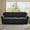 Black, variant on Ebello Modern Loveseat Sofa, 2-Seater Upholstered Sofa Couch with Thick Cushions for Living Room and Bedroom, Black