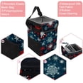 thumbnail image 2 of Snowflake Foldable Car Trash Can with Lid, Leak-proof Hanging Storage Bag - Trash Can for Car, Car Garbage Can, 2 of 6