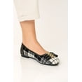 thumbnail image 2 of Three Lair Belted Plaid Ballerina Flats, 2 of 2