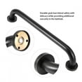 thumbnail image 5 of Riousery Copper Bathroom Shower Grab Bar Non-slip Handrail Armrest Handle, Black, 15.7 in / 40 cm, 5 of 10