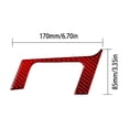 thumbnail image 3 of Real Bright Soft Car Interior Carbon Fiber Sticker DecorationRed Carbon Fiber Interior Floor Console Accent Cover For Toyota TundraAuto Car Protection Interior Accessories, 3 of 8