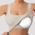 thumbnail image 6 of HBYJLZYG Women's Plus Size Tank Top with Built-in Bra, Ribbed Sleeveless Cami Shirt, U Neck Comfortable Summer Vacation Top, Versatile Everyday Casual Wear, 6 of 9