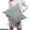 thumbnail image 5 of Ambesonne Abstract Art Fabric by the Yard Upholstery, Monochrome Gears Plot, 2 Yards, Pale Purpleblue and Pale Grey, 5 of 5