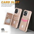 thumbnail image 2 of Allytechgroup Wallet Case for iPhone 16e with Credit Card Slot, Slim Fit PU Leather RFID Blocking Stand Phone Case Shockproof Protective Back Cover for iPhone 16e Women Men, Rosegold, 2 of 7