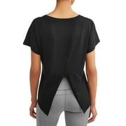 Athletic Works Women's Athleisure Fashion Split Back Tee