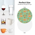 thumbnail image 7 of Bingfone Vintage Cute Shiba And Pumpkins Leather Drinks Coasters with Set of 6,Suitable for Home Kitchen,Coffee Cup Coasters Home Gift, 7 of 7