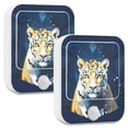thumbnail image 2 of Leopard Cheetah Front Night Lights Plug into Wall LED with Auto Light Sensor Warm Light for Kids Hallway Bedroom Living Room Kitchen Bathroom Set of 2, 2 of 7