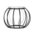 thumbnail image 5 of Gift Nordic Styles Plants Frame Desktop Ornament Iron Geometric Pattern Hydroponic Vase Terrarium Metal Holder Glass Planter BLACK CYLINDRICAL, 5 of 8