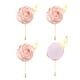 thumbnail image 1 of 4 piezas de ramos de flores rosas oscuros para bodas (4.7" x 2"), 1 of 6