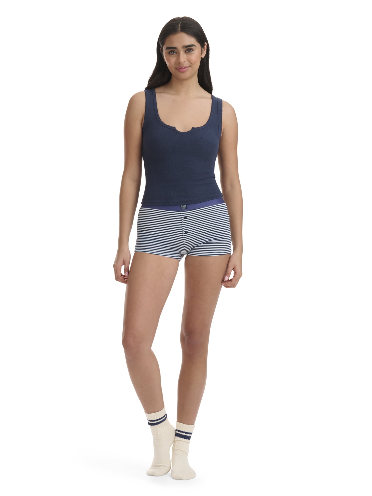 Mills by Millie Bobby Brown Women's Sleep Split Neck Tank, Sizes XS-XXXL
