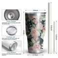 thumbnail image 6 of 30oz Pioneer Flower Tumblers Stainless Steel Tumbler with Lid and Straw,Vacuum Insulated Double Wall Travel Tumbler Cups Mug with Cleaning Brush for Coffee,Tea, 6 of 7