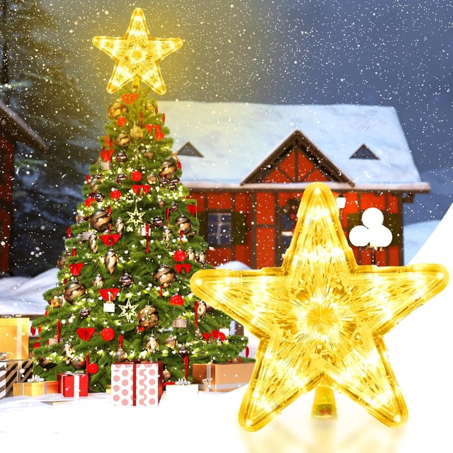 Estrella ZHAOCHENG Impermeable 30 LED para árbol de Navidad decoraciones interiores y exteriores