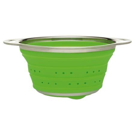 

Harold Import Company Heat Resistant Silicone Collapsible Colander Green