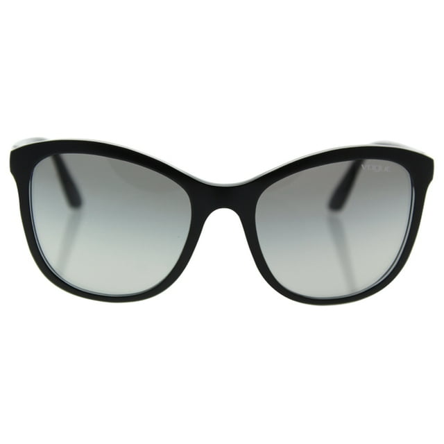 Vogue Womens Sunglasses Black Matte/Grey Plastic - Non-Polarized - 54mm