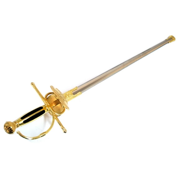 Defender Deluxe 36' Gold Decorative Marine Dress Sword Stainless Steel with Sheath