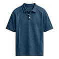 thumbnail image 5 of Zimjoy Men's Cotton Polo Shirts 3-Button Henley Neck Short Sleeve T Shirts Summer Casual Classic Tops, Navy L, 5 of 6