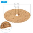 thumbnail image 2 of Uxcell 10Pcs Coconut Fibers Mulch Ring, Coco Coir Tree Protector Mats Tree Disc Plant Cover Protection 8 Inch, 2 of 6