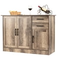 thumbnail image 2 of Gymax Console Table Kitchen Sideboard Drawer Buffet Storage Cabinet Natural, 2 of 10