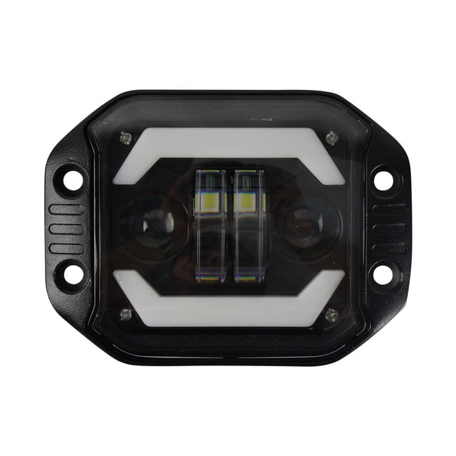 Faro Auxiliar 2 Leds 25W Ojo Angel 5W 8-80V Lm 1800