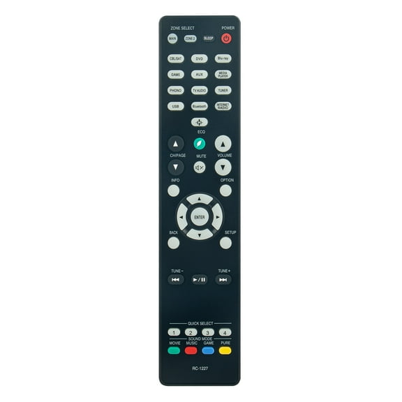 RC-1227 Replacement Remote Control for Denon AV Receiver AVR-S740H AVR-X1500H AVR-S750H AVR-X1600H AVR-X1500HOM