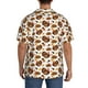 thumbnail image 3 of Balery Turkey And Thanksgiving3 Camisa Casual de Manga Corta con Botones para Hombre, Texturizada, Estilo Cubano, para Playa, Verano-4X-Large, 3 of 5
