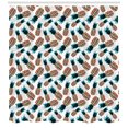 thumbnail image 3 of Ambesonne Contemporary Shower Curtain, Hipster Pineapples, 69"Wx75"L, Multicolor, 3 of 3