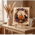 thumbnail image 5 of Halloween Ghost Pearl Art DIY Kit, 5 Styles Witch Crow Ghost Skull Highland Cow Pumpkin Crescent Moon DIY Craft Set, Beginner Friendly Handmade Wall Decor Gift for Adults, 5 of 7
