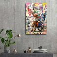 thumbnail image 6 of Banksy Graffiti Work Well Together Room Aesthetic Poster Print Art Wall Painting Canvas Posters Gifts Modern Bedroom Decor 24x36inch(60x90cm), 6 of 6