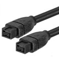 thumbnail image 1 of Firewire 800 IEEE1394B 9 Pin Male to Male Cable 1.8m Black High Speed Data Transfer, 1 of 4