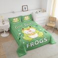 thumbnail image 4 of Erosebridal Frog Comforter Sets Full Size, Cake Dessert Comforters & Duvets, Kawaii Cartoon Decor, Reversible 3pcs, 4 of 7