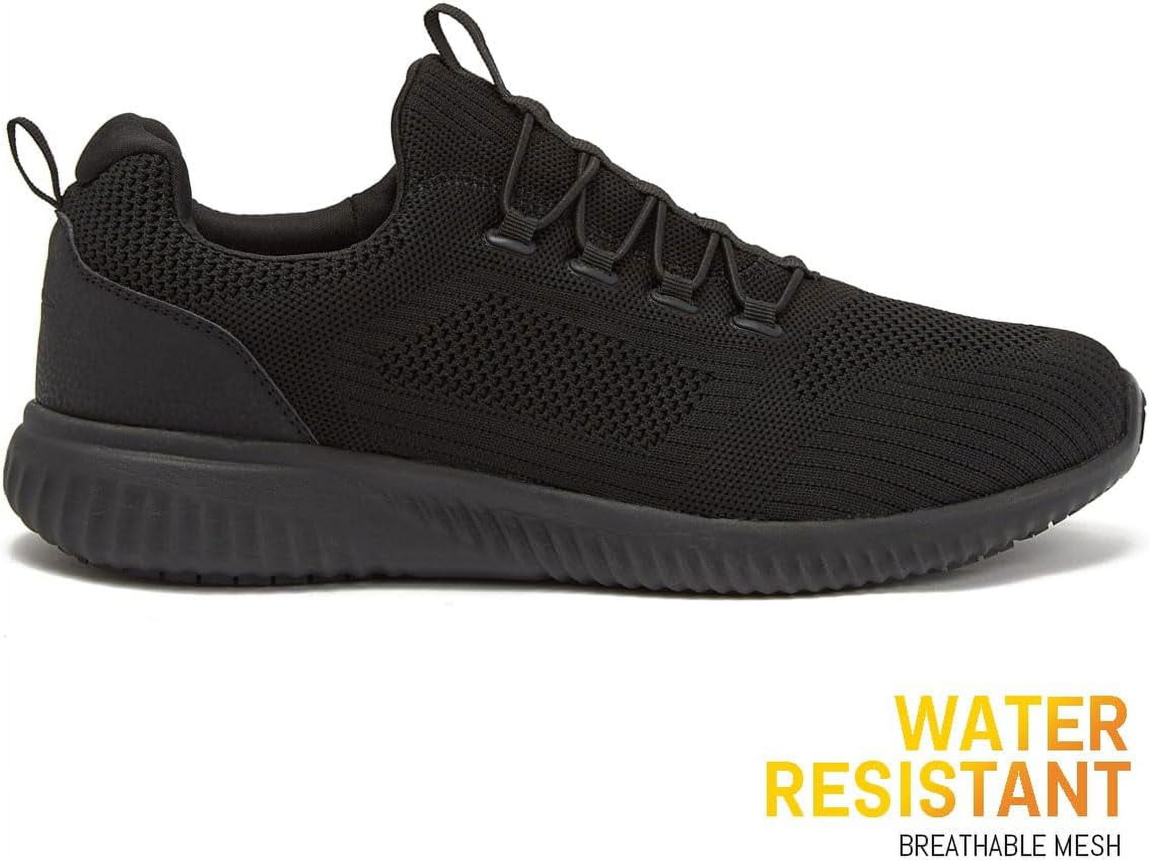 Avia Anchor Black Slip Resistant Mesh Slip-on Shoes for Men