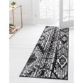 thumbnail image 2 of Unique Loom 3152041 2 ft. 2 in. x 8 ft. Orford Portland Runner Rug, White, 2 of 2