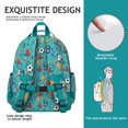 thumbnail image 5 of Baseball Football Pattern Backpack for School,Cute School Bag,Schoolbag with Adjustable Shoulder Straps & Padded Back,15.25"x11.5"x5.25", 5 of 5