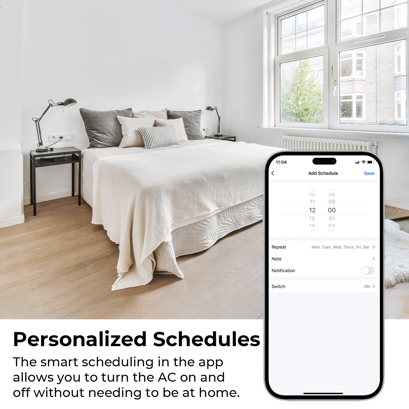 Renogy 10000 BTU Smart WiFi Enabled Portable Air Conditioner, Cooling, Dehumidifier, Fan & Sleep Modes 4-in-1 Portable AC w/ Remote Control & Window Kit, Cools Up To 450 sq. ft, 1-24H Timers